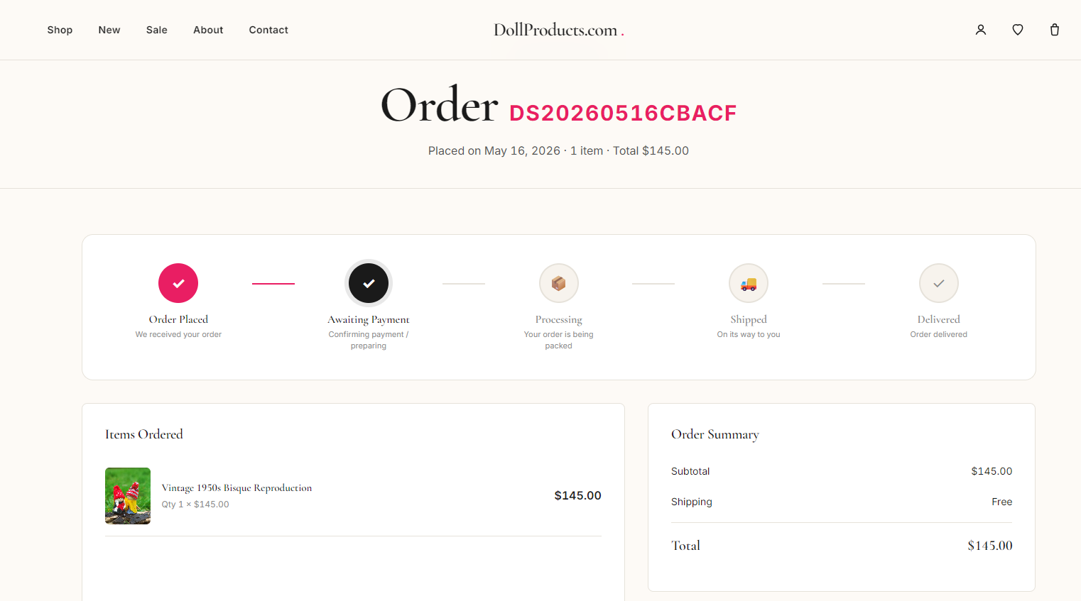 DollProducts.com – Premium Doll Store E-Commerce Website with Source Code & Domain Included screenshot 10